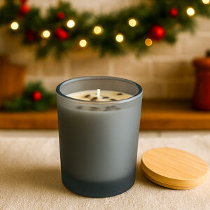 Abide In Me – 7 oz Frosted Glass Candle