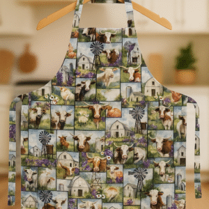 Reversible Farmhouse Animals Apron